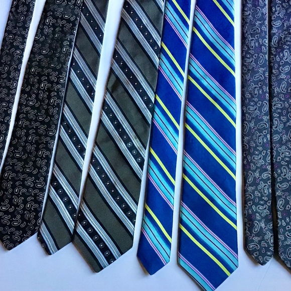 Ted Baker London lot of  4 gorgeous all silk slim Ties made in USA 🇺🇸 - Picture 1 of 8